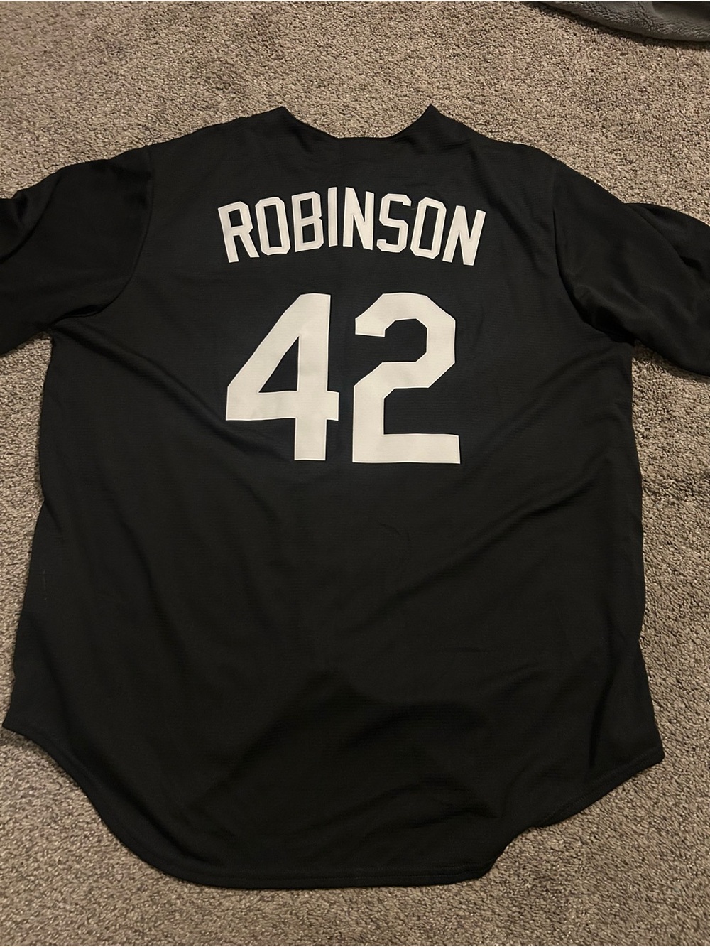 Nike Black Tee with Gold Swoosh and Cooperstown Patch - Picture 3 of 5